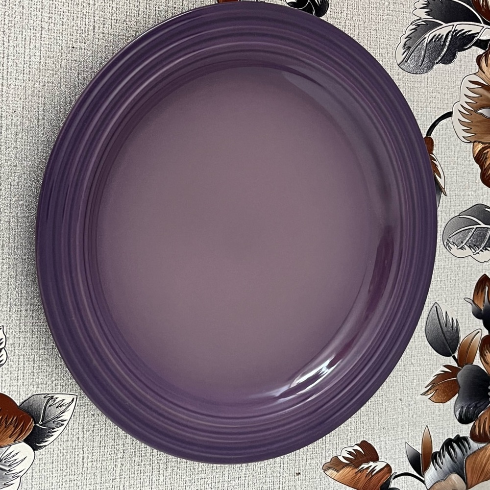 Le Creuset Purple Salad Plate with Signature Design Ultra Violet Purple